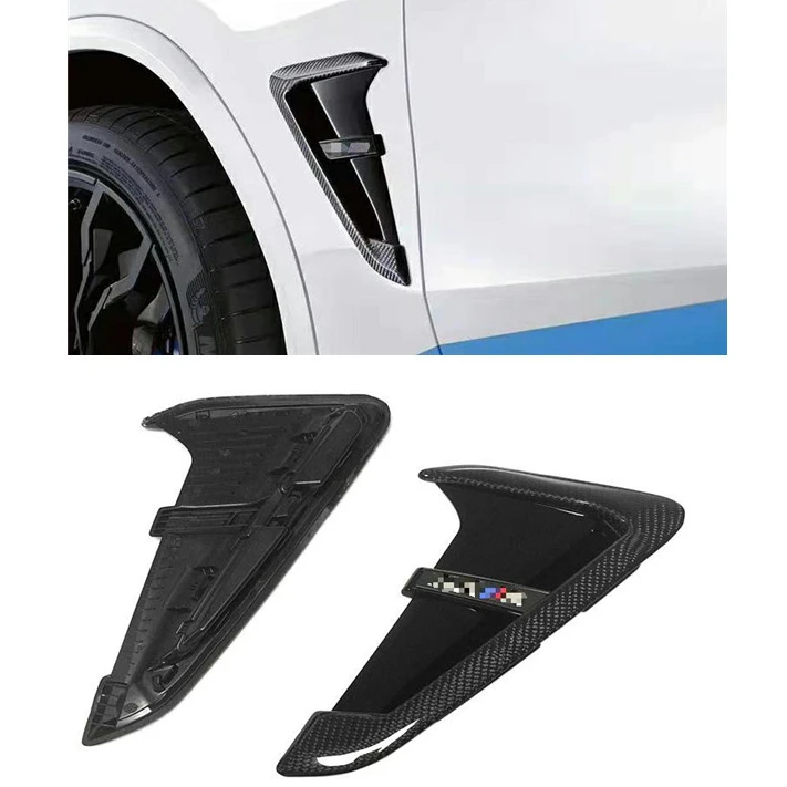 Carbon Fiber X3M Style Side Fender Cover for X3 G01 Replacement type Front Air Vent Trimcustom