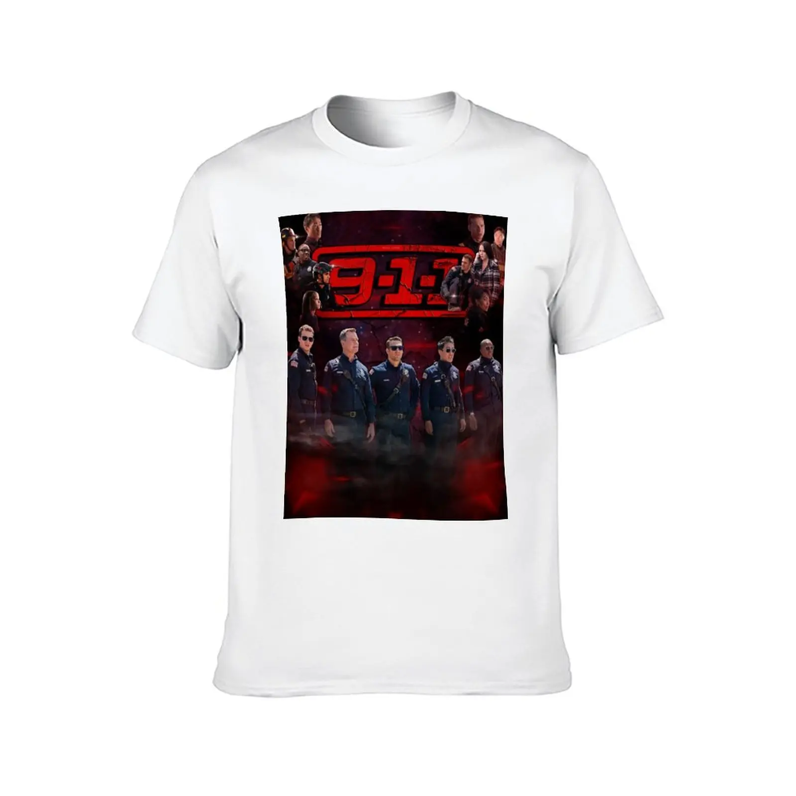 9-1-1 : Cast (Purple Red Haze) T-Shirt t shirts for man graphic tees t shirt man cotton T-Shirt