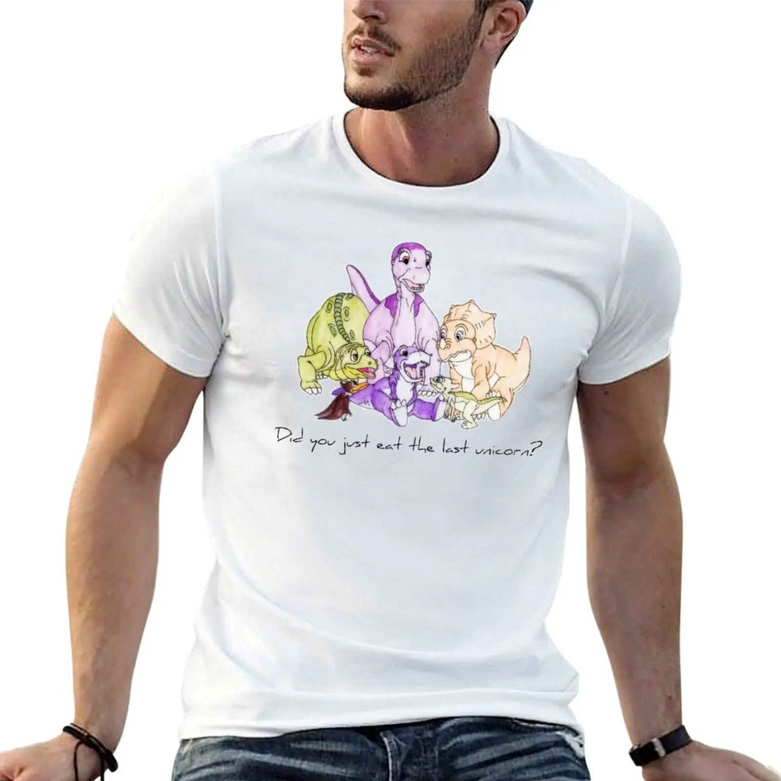

The Land Before Time: The Last Unicorn T-Shirt man t shirt cotton high quality funny t shirts man T-Shirt