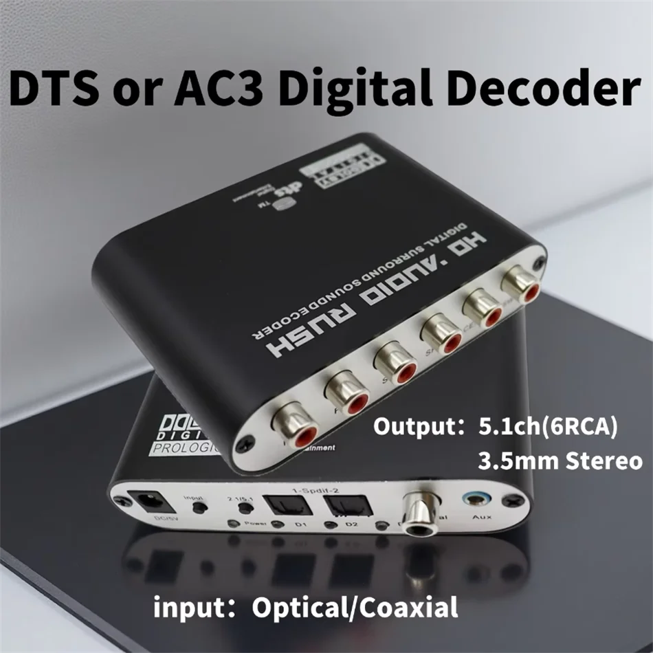 Surround Sound Decoder - Digital to Analog 5.1 Audio Decoder