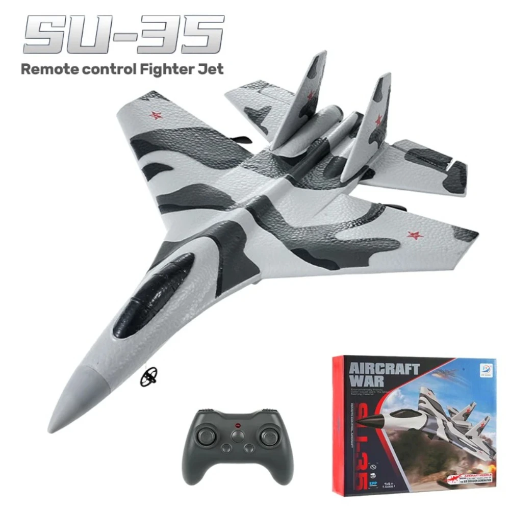 

SU35 RC Fighter Jet 3CH 6-axis Gyroscope Remote Control EPP Foam Airplane Glider FX8820 Rc Aircraft Model Toys for Children
