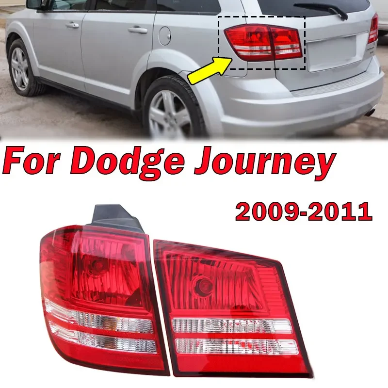 For Dodge Journey 2009 2010 2011 Rear Tail Light Turn Signal Inside Outside Taillight Lamp housing Without Bulb Car Accessories