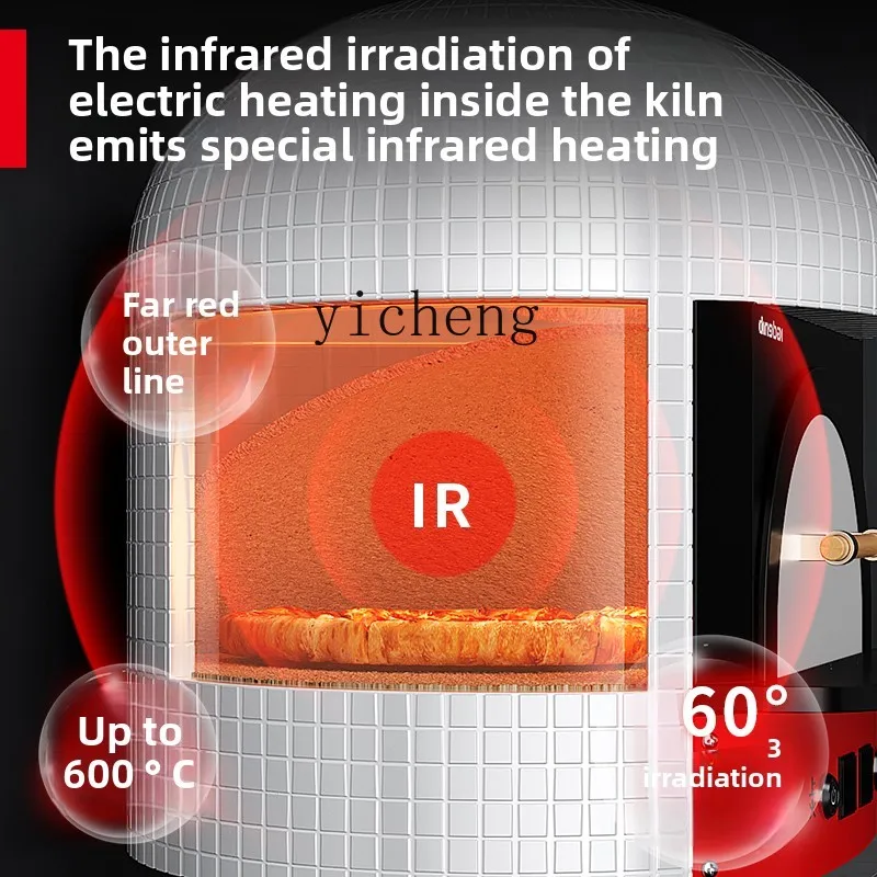 TQH Pizza Kiln Commercial Naples Firewood 1.6m Gas Electric Kiln Pizza Kiln Oven