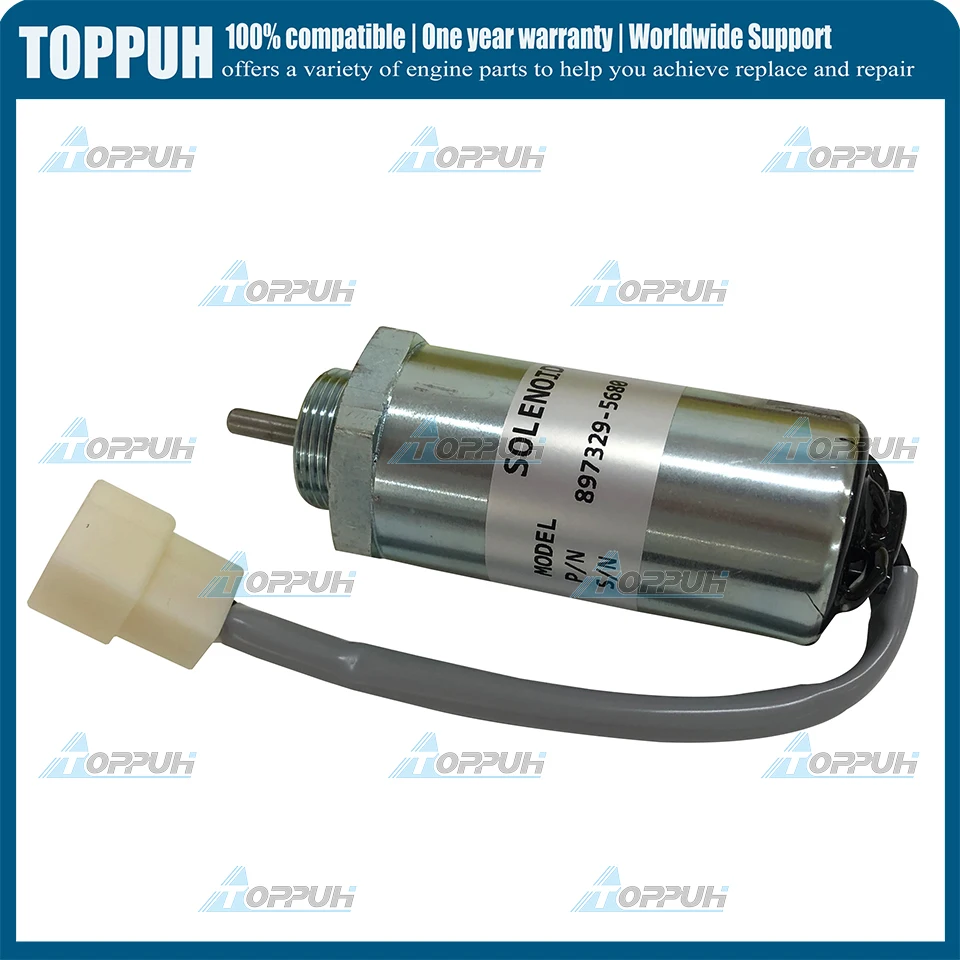 

12V 897329-5680 Fuel Shutoff Solenoid FOR Isuzu 3LD1 3LD2 4LE1 3LB1 4LB1