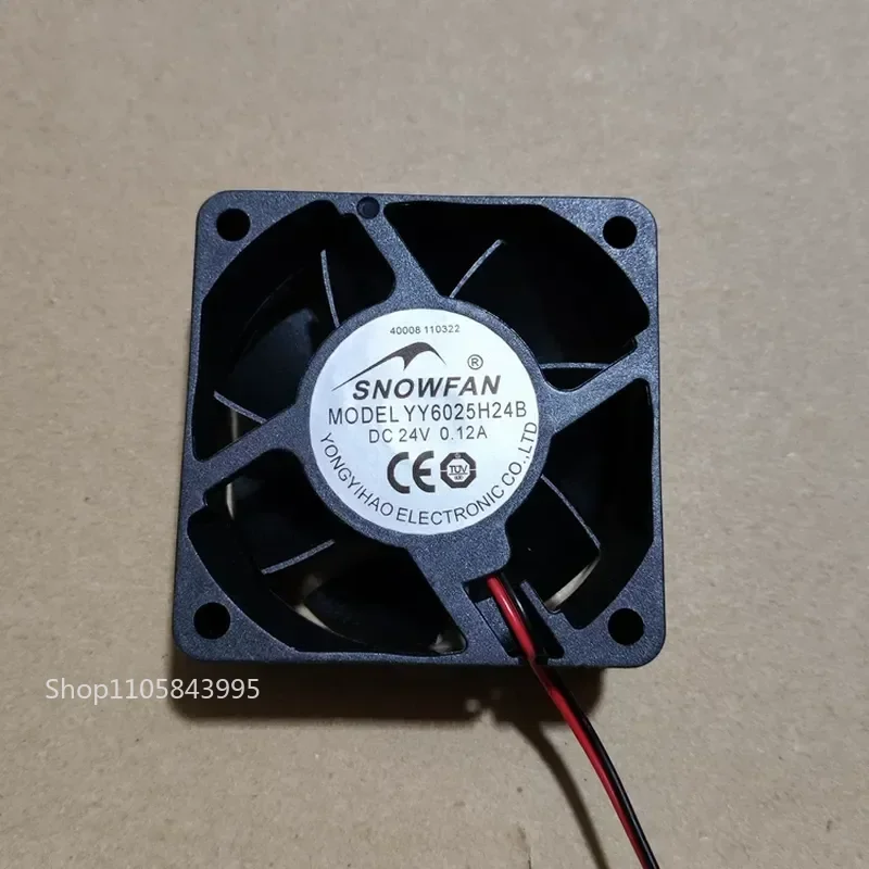 for SNOWFAN YY6025H24B DC24V 0.12A Cooling Fan 6CM 6025 Inverter Cooling Fan
