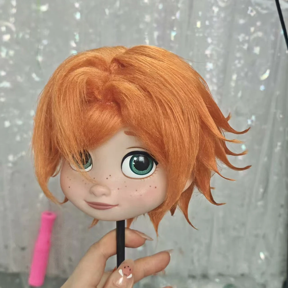 Doll Wig For BJD Big Head Doll Hair Colorful Wig Princess Doll Fake Hair Wig