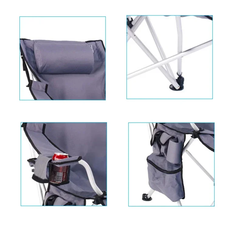 Hot sales outdoor furniture foldable convenient camping chairs folding aluminum legs folding chair