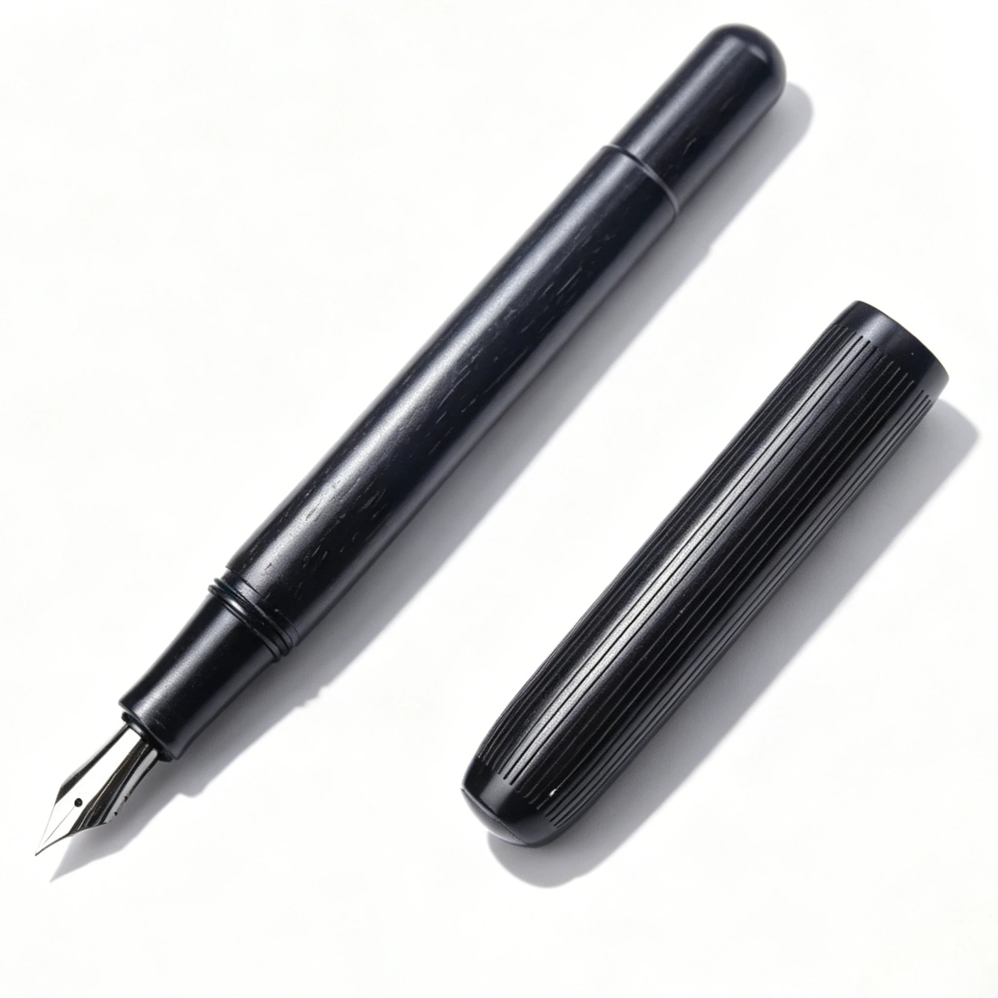 High-end Balaoye Ebony Fountain Pen Flxible F 0.5MM Nib Solid Wood Feel Signature Student Practice Pen High-end Wooden Box Pens