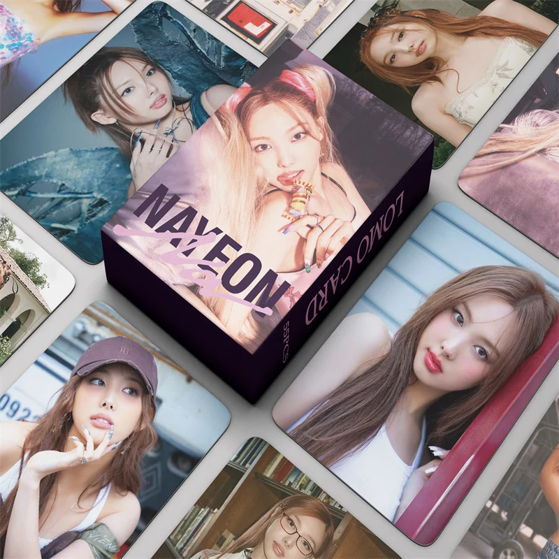 Imagem -02 - Cartões Kpop Idol Nyeon Lomo hd Impresso Pessoal Photocards Mina Sana Dahyun Jihyo Momo Jungyeon Fãs Presente Novo Álbum 55 Pcs por Conjunto