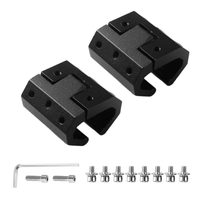 A25I-Universal Side-On Packout Rail Adapter Mounts-Corner Rail Clip For Milwaukee Packout System Universal Packout Rail Clips