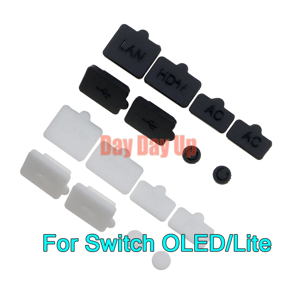 100 sets Stof Plug Voor Schakelaar Lite Console Siliconen Anti-Kras Stofkap Voor Schakelaar OLED Stofdicht Rubberen plug Voor Schakelaar 2