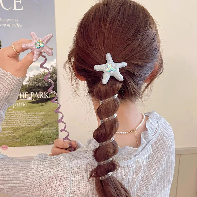 Summer Sensation~Bubble Braided Headstring Women's 2024 New Advanced Sensation Internet Celebrity Telephone Line Hair Loop