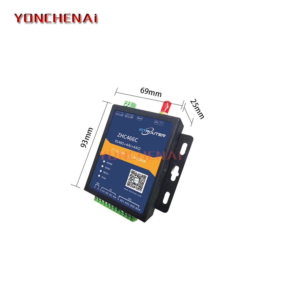 Imagem -05 - Modbus-rtu Gateway de Entrada Analógico Tcp Mqtt Gateway Iot 4g Gprs 420ma 010v