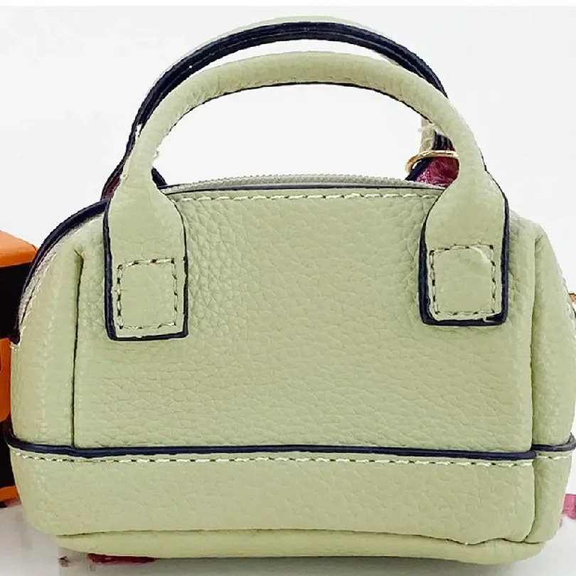 Mini Handbag Coin Purse With KeyChain Mini Luxury Headphone Bag Leather Coin Bag Small Leather Mini Handbag Keychain Women/Lady view 4