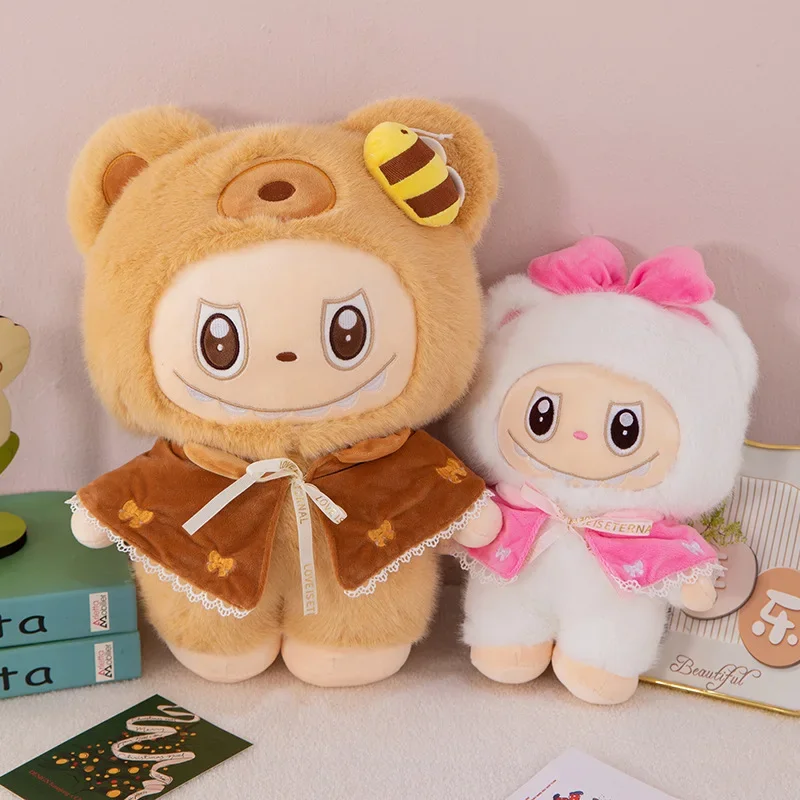 أرنب Labubu ألعاب من نسيج مخملي الكرتون لطيف دمية القماش دمية الأطفال مرافقة النوم وسائد فخمة دمية هدية عيد ميلاد الاطفال اللعب #1