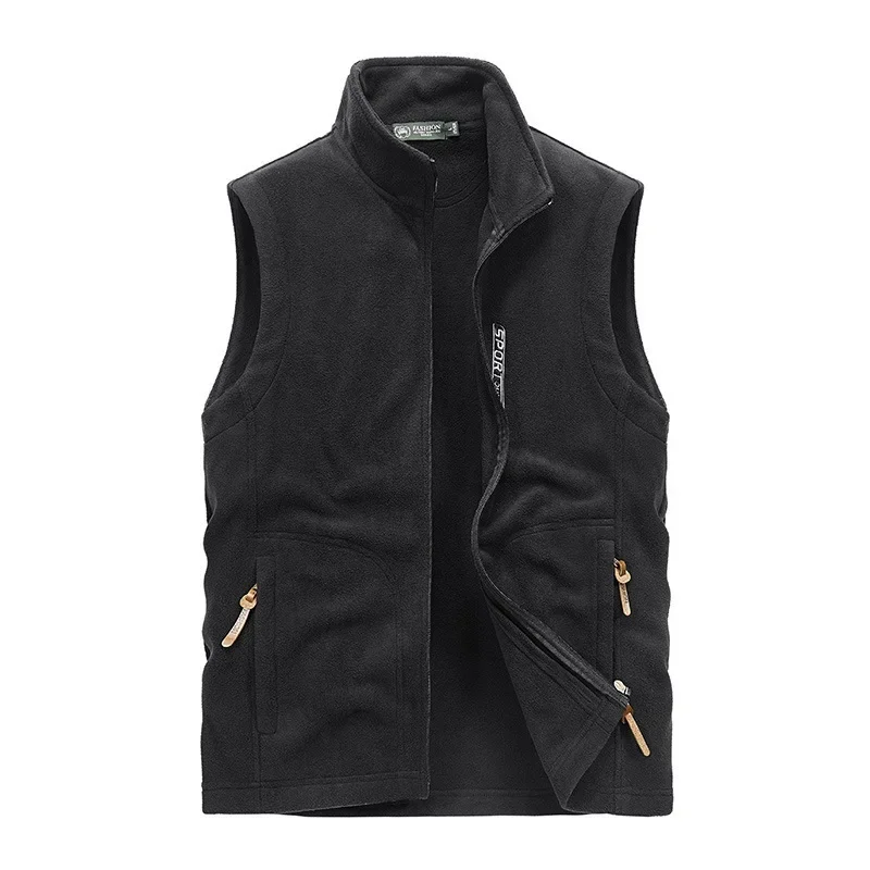 

2023 Spring and Autumn New Vest Men's Casual Standing Neck Tank Top Fishing Photography Canvas