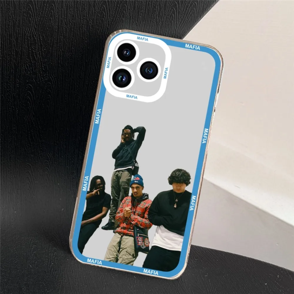 Shoreline Mafia Hip Hop Band Phone Case For Samsung S20 S21 S22 S23 ULTRA PLUS LITE Transparent Shell