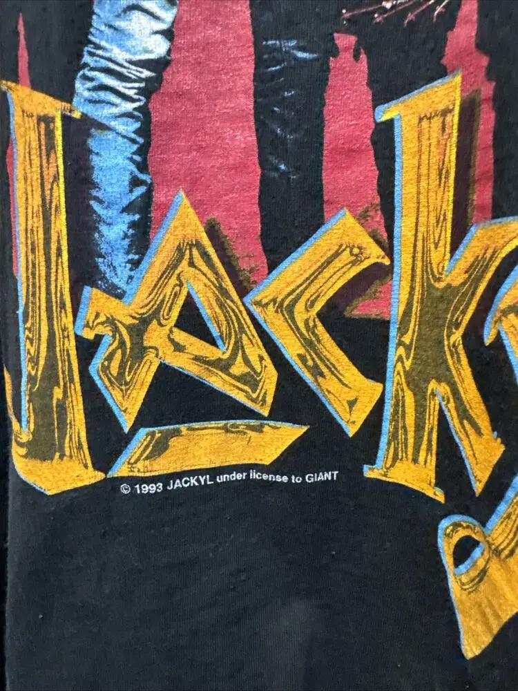 Vintage 1993 Jackyl Rock Me Roll Me Jackyl Me Off Tshirt Size XL 24x30