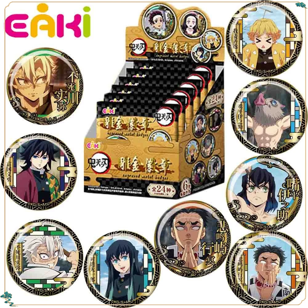

New Eaki Genuine Demon Slayer Anime Peripheral Popular Characters Badge Cartoon Unique Design Fashionable Brooches Holiday Gifts