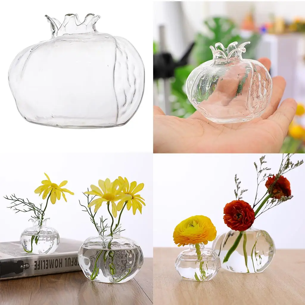 Small Hydroponic Plant Vase Heat-resistant Borosilicate Glass Foliage Planter for Wedding Gift Home Decor Centerpiece