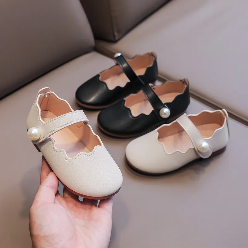 

Fashion Girl Shoes 2025 Autumn New Princess Women's Loafers Simple Comfortable Bow Shoes Children's Flat Performance Shoes