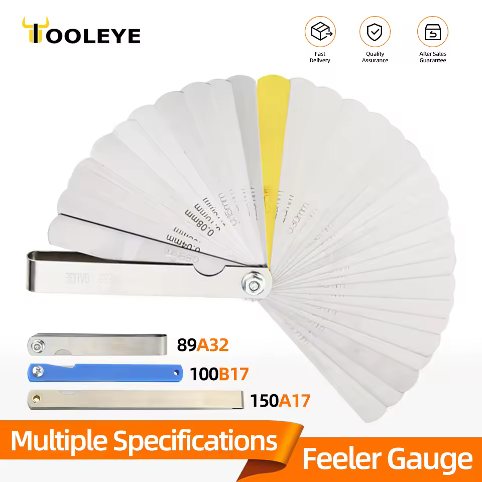 Feeler Gauge Metric Thickness Gauge Set For Measurement Sheet Gauge Blades Valves Foliage of Valves Spark Plug Gap Gauge Tools