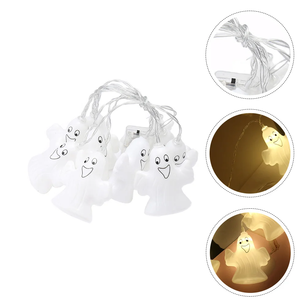 1Pcs Ghost String Light Halloween Light String Party Decorations Low Power Consumption Long Service Time Halloween Ghost Lantern