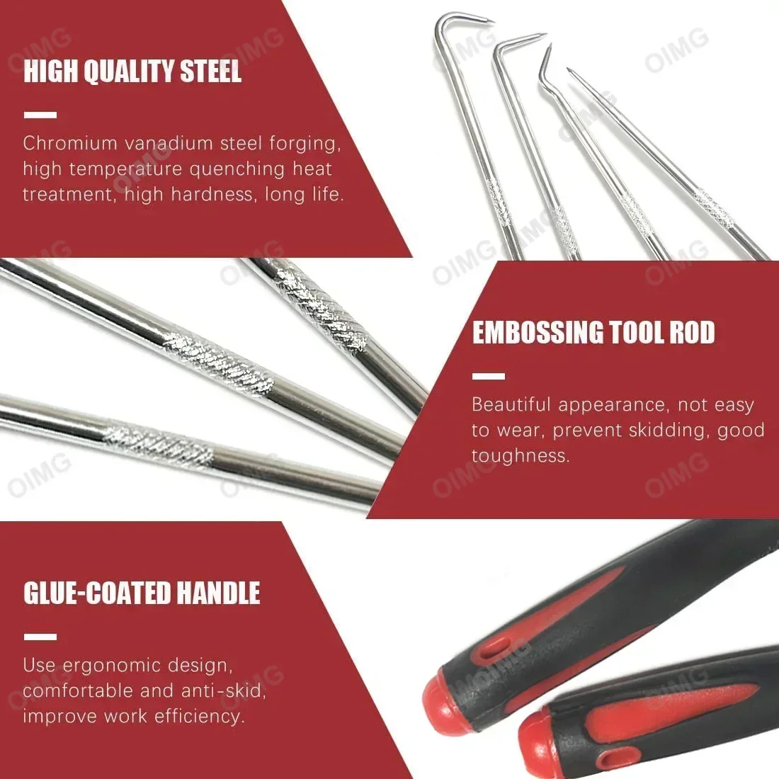 รถซีลน้ํามันไขควงชุด O แหวนปะเก็น PULLER Hooks เครื่องมือกําจัดยางหินทําความสะอาด Pick และชุดตะขอสําหรับยานยนต์