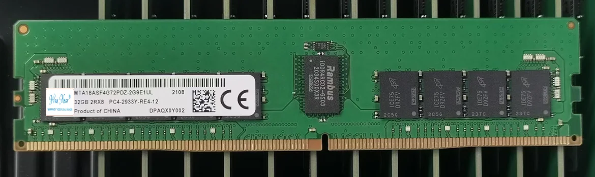 

For MTA18ASF2G72PDZ-2G9E1 16GB 2RX8 PC4-2933Y DDR4 ECC