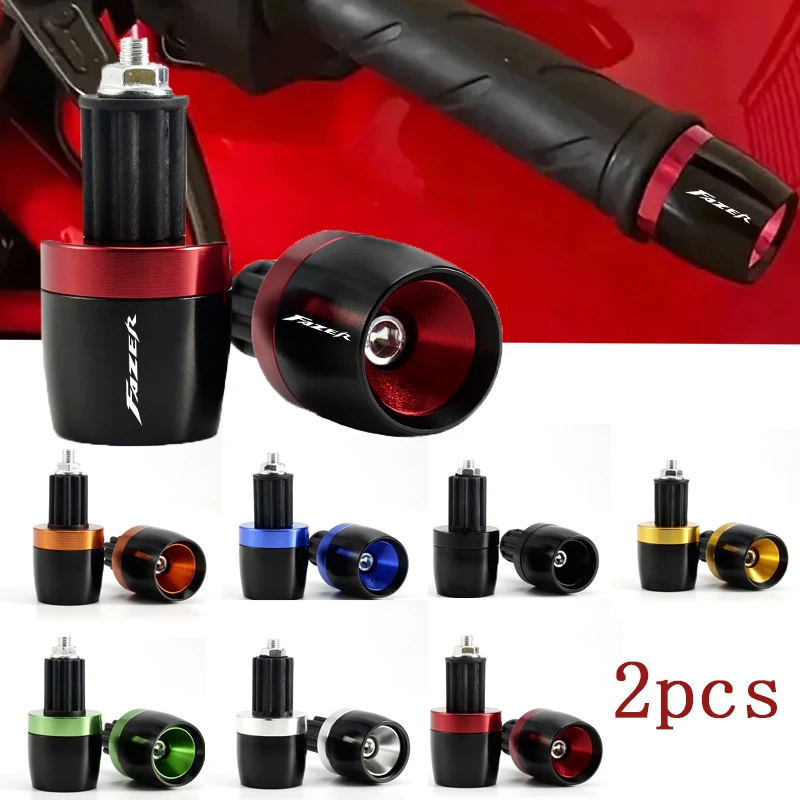 Empuñaduras de manillar extremos de barra tapa contrapeso enchufe deslizante para YAMAHA FZ8 FZ 8 FAZER FZ8R FZ8S 2010-2023 2022 2021 2020 Universal