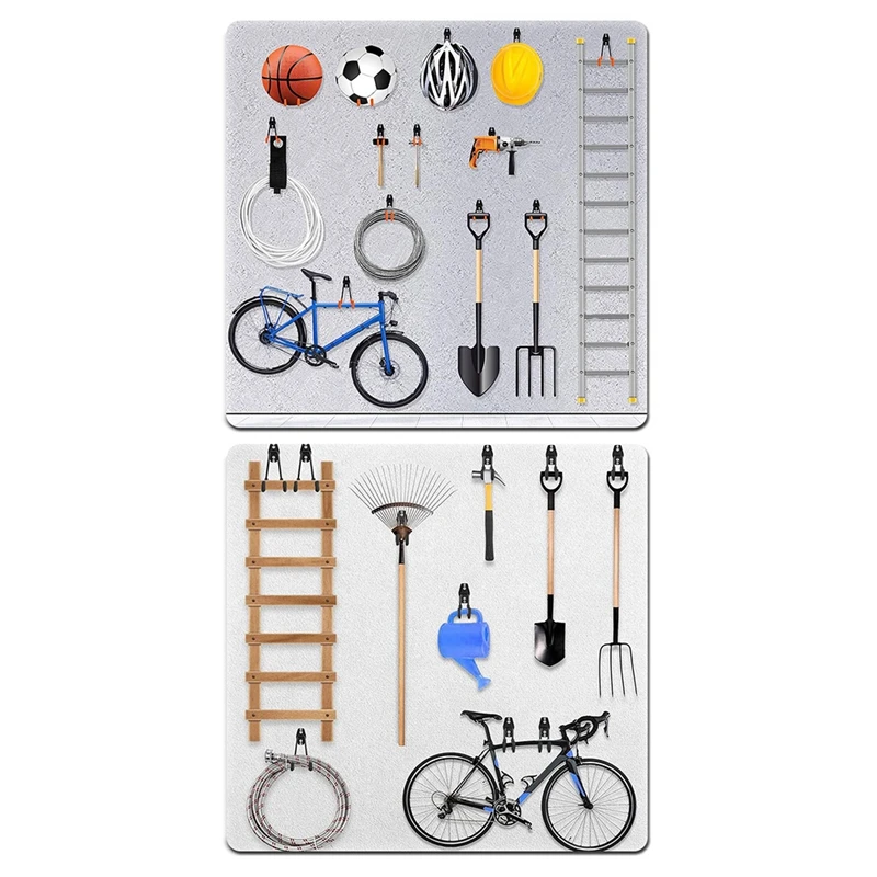 AA67-Storage Metal Wall Hook Bicycle Hook Wall Hanging Non-Slip Storage Hook Suitable For Ladders And Gardening Tools