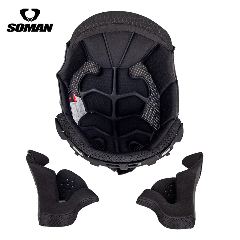 

SOMAN Helmet Lining for SM955-S SM965 SMX8 Helmet Ear Protection Comfort Ear Cap Heart Ear Lining