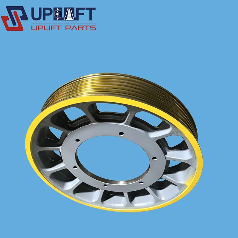 Elevator Parts 620*12*6 Elevator Traction Wheel 6 Grooves Traction Sheave for 12mm Wire Rope