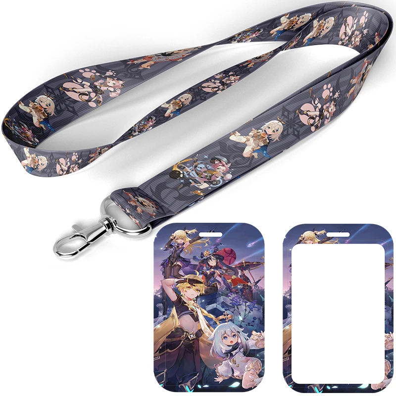 

A1024 Anime Strap Lanyard for Key Keychain Badge Holder ID Credit Card Pass Hang Rope Lariat Mobile Phone Charm Accessories Gift
