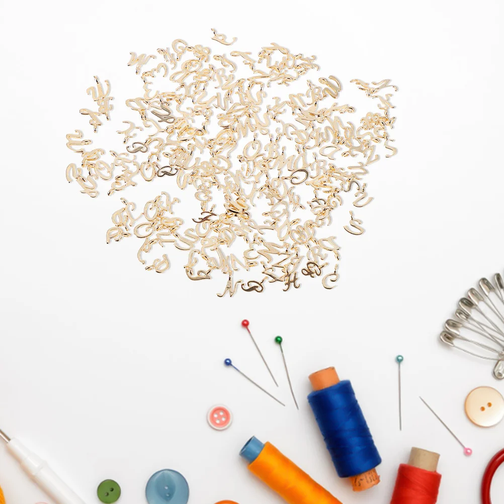 

130pcs Mini Alphabet Letter Charms Alloy Initial Pendants For Jewelry Making A-Z Small Metal Letters Diy Craft Pendant Set