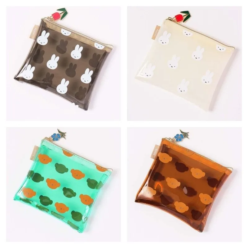 

Kawaii Miffy сумка для хранения прозрачная водонепроницаемая сменная косметичка дорожная портативная сумка для хранения косметики для ухода за кожей Рождественский подарок