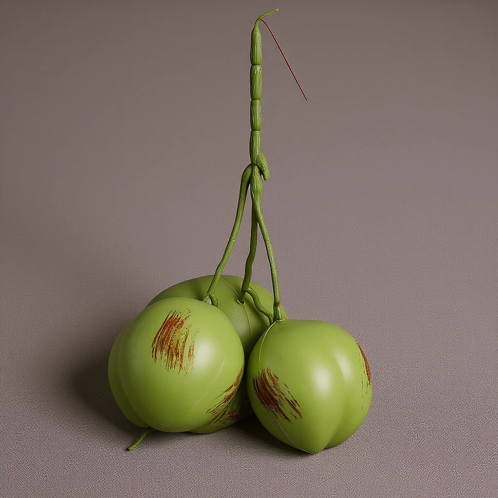 

1 Bunch Fake Coconut Tree Decoration Realistic Green Artificial Coconuts Props Tropical Party Home Decor Photo Prop