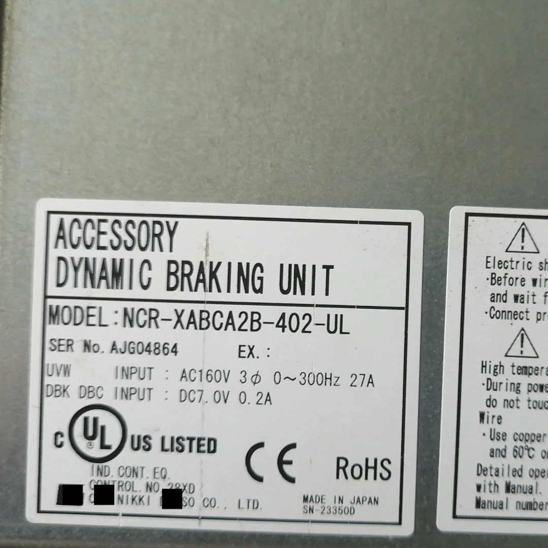 NCR-XABCA2B-402-UL Servo Drive    in Good Condition