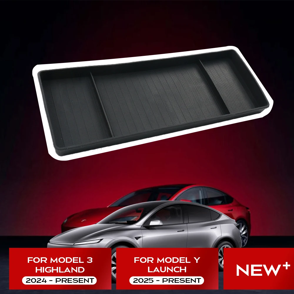 

For Tesla New Model 3 Highland 2024 and Model Y Launch 2025 Rear Screen Storage box Dashboard bracket Tissue Box Tray ECT Panel