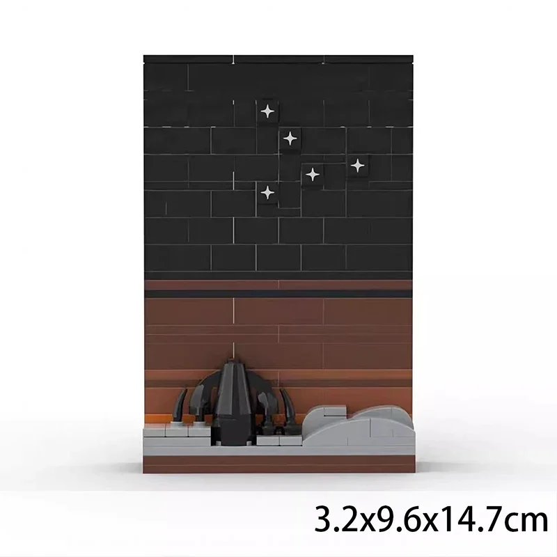 MOC Kreatives Universum Weltraumgeschichte Postkarte Baustein-Modell DIY Kinder-Puzzle Montage-Spielzeug Geburtstagsgeschenk Dekoration – Detail 11