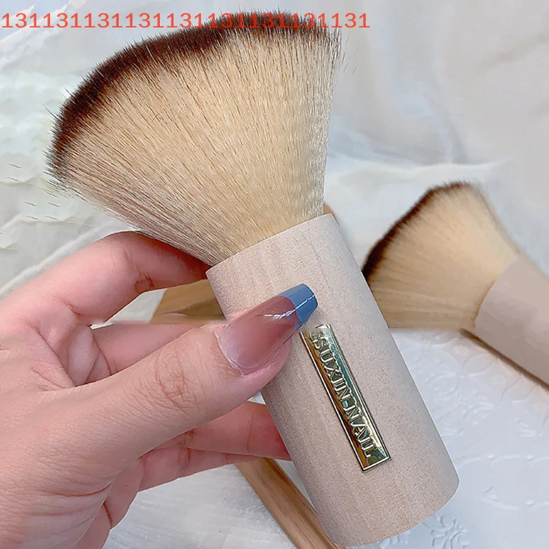 Brosse ronde anti-poussière pour ongles, grande taille, pour enlever la poussière des ongles, vernis Gel UV acrylique, outil de nettoyage de poudre, accessoires de manucure