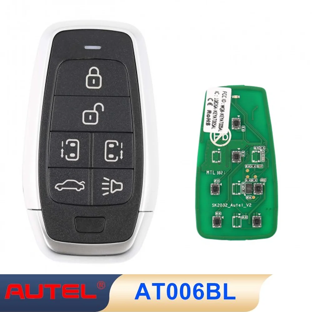 

5 Pcs/lot Atuel IKEY AT006BL Universal Smart Key 6 Buttons Autel Remote For MaxiIM KM100