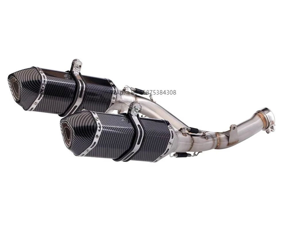 

Motorcycle Modified Exhaust Pipe for CRF 450R CRF 450RX Stainless Steel Double Hole Exhaust Muffler 2015-2020
