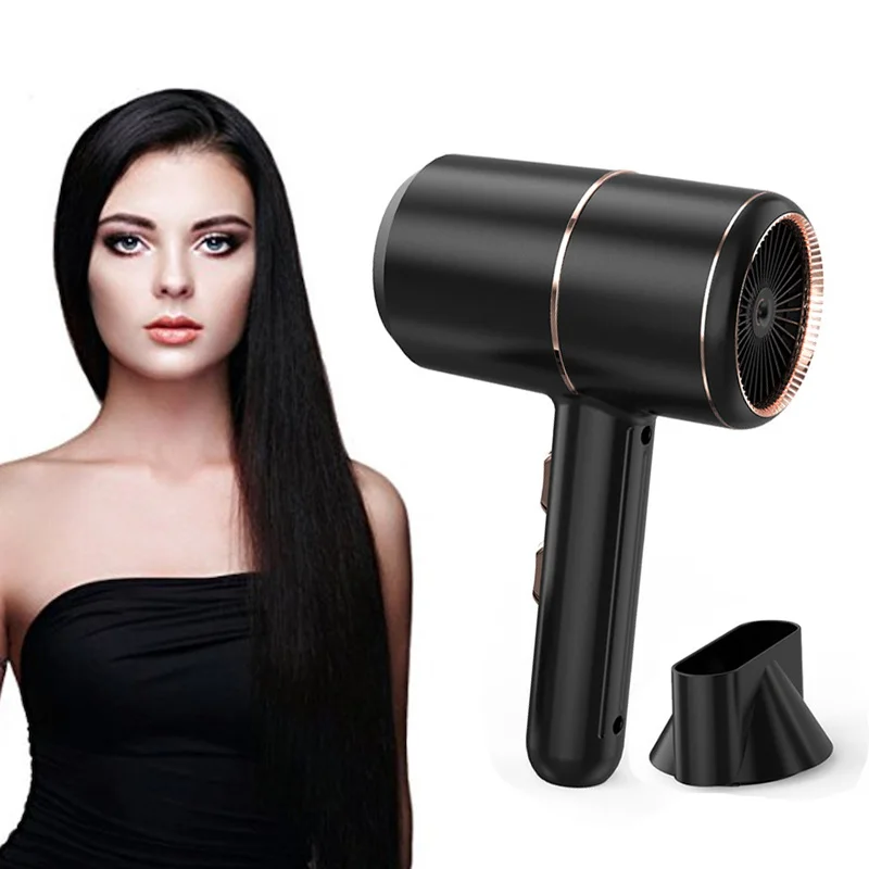 

Thermoelectric hair dryer folding handle smooth hot and cold air appliance hair dryer use personal care styling tool