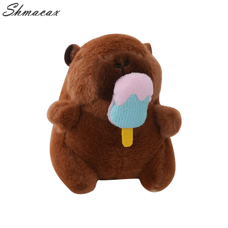 12cm niedlichen Capybara Schlüssel bund Plüsch Spielzeug Puppe Auto tasche hängen Anhänger Cartoon Plüsch Kapila Schlüssel bund Puppe Desktop-Ornamente