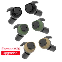 EARMOR M20 MOD3 Electronic Earplugs Headset Anti Noise Ear Plug Noise Canceling for Hunting Silicone Earmuffs Shooting NRR22db