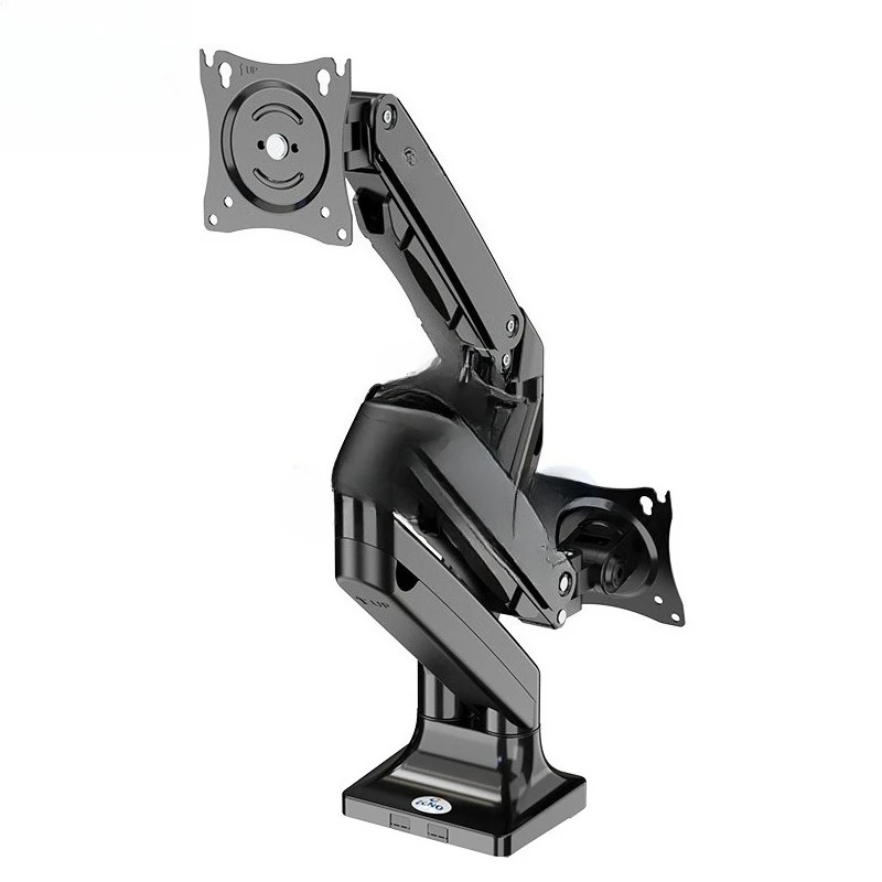 

Adjustable dual-arm monitor bracket, gas spring, computer screen, dual-monitor desktop, wall-mounted bracket