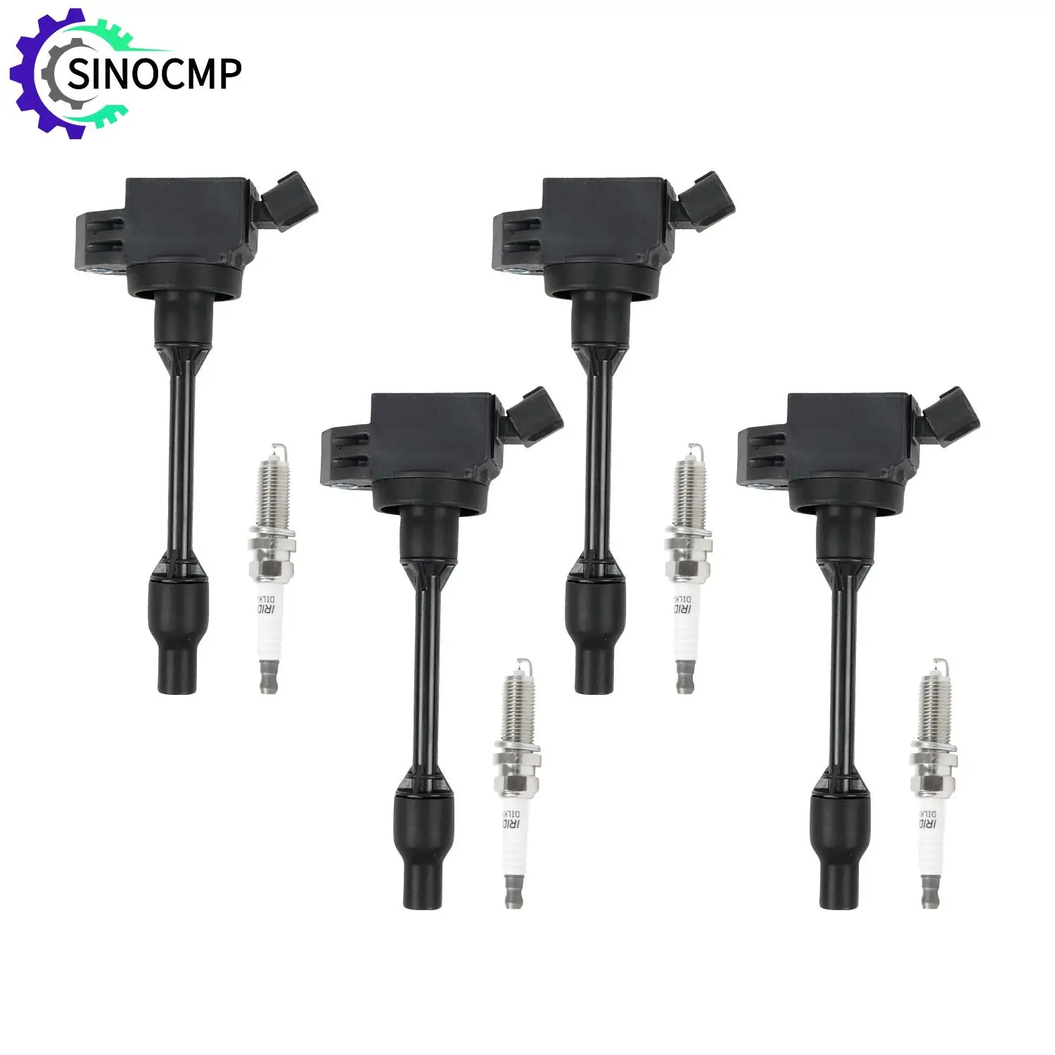 4pcs Ignition Coils 4pcs Iridium Spark Plugs UF848 96210 9091902276 90919A2009 90919C2009 NGK96210 for Toyota Camry 2018-2020