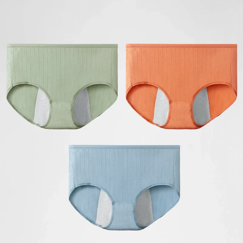 

5шт. Женские цельнохлопковые треугольные брюки, летние тонкие, дышащие и простые, женские брюки со средней талией и короткими трусами.