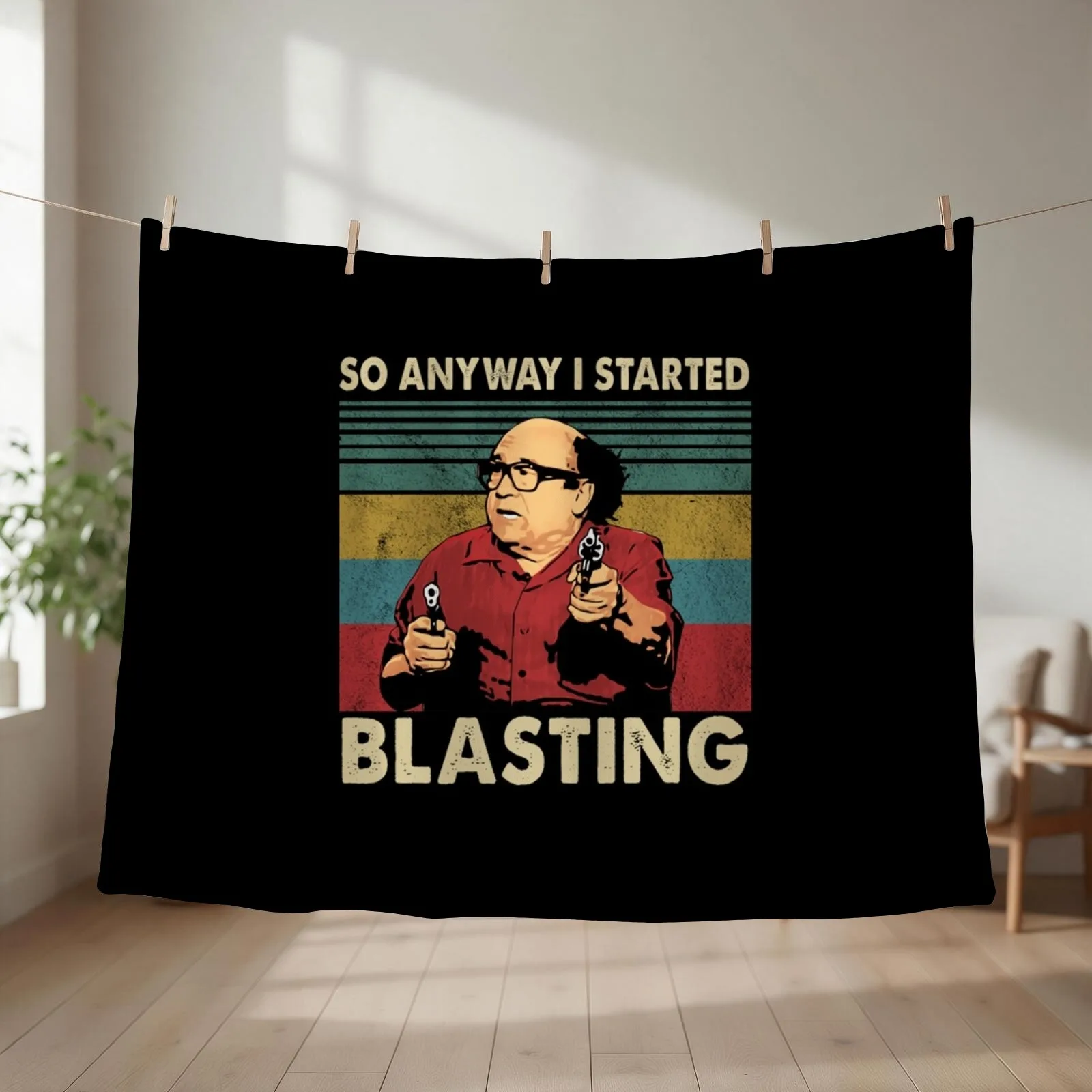 So Anyway I Started Blasting Throw Blanket couch cozy soft plush fuzzy picnic outdoor blanket